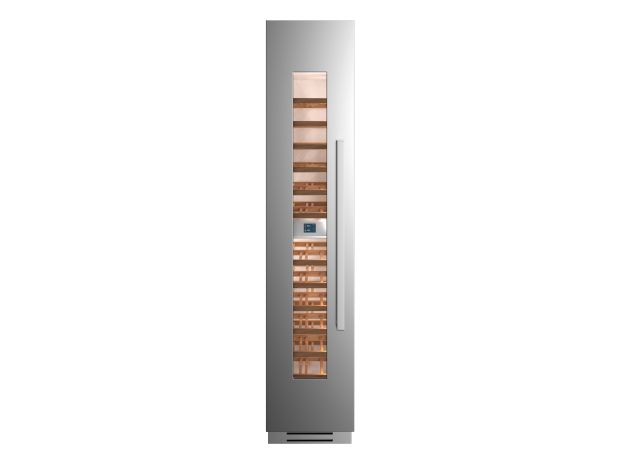 45 cm built-in wine cabinet with stainless steel door