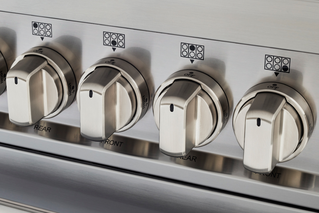 Cucina da 120 cm con 6 bruciatori e piastra, forni elettrici gemelli – serie Master - immagine 3