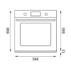 Forno elettrico pirolitico da incasso da 60 cm con 11 funzioni e display LCD - serie Modern - immagine 8
