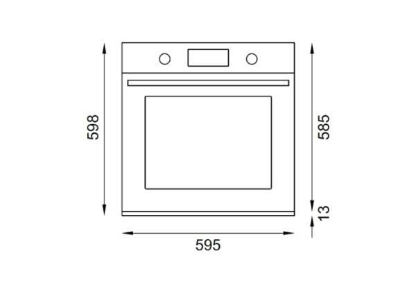 Forno elettrico pirolitico da incasso da 60 cm con 11 funzioni e display LCD - serie Modern - immagine 8
