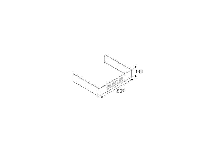 Zoccolo da 60 cm per cucine Master - immagine 2