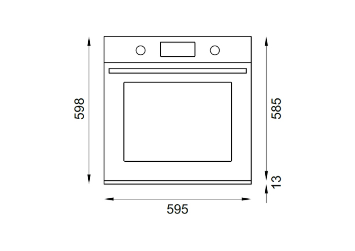 Forno da incasso 60 cm elettrico pirolitico 11 funzioni, display TFT, total steam - serie Professional - immagine 11