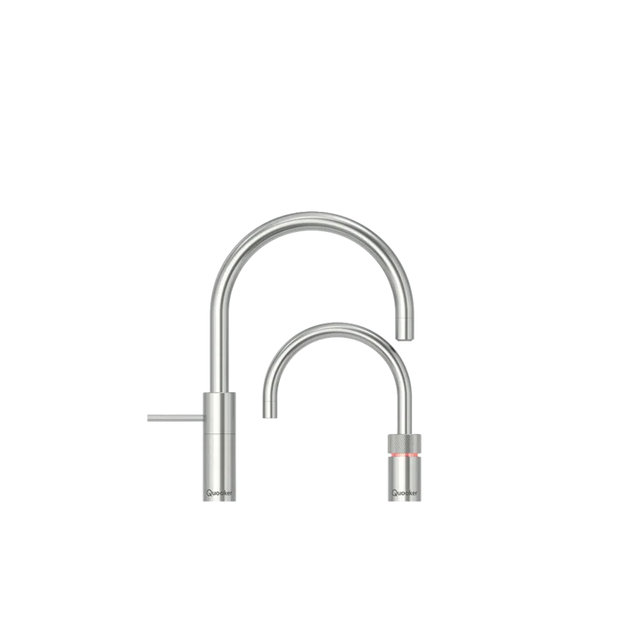 Quooker Nordic Round Twintaps acciaio inox