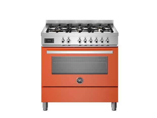 90 cm cooker with 6 burners and electric oven – Professional series