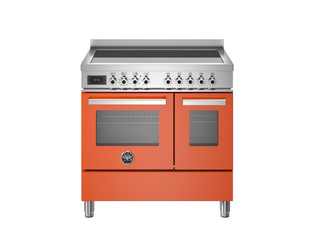 90 cm cooker with induction hob and double electric oven – Professional series