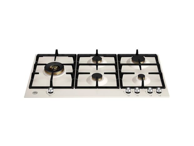 90 cm gas hob with dual side wok