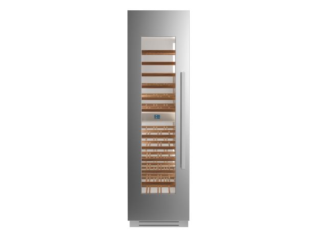 60 cm built-in wine cellar with stainless steel door