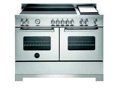 120cm kitchen with induction hob and griddle, double electric oven – Master series