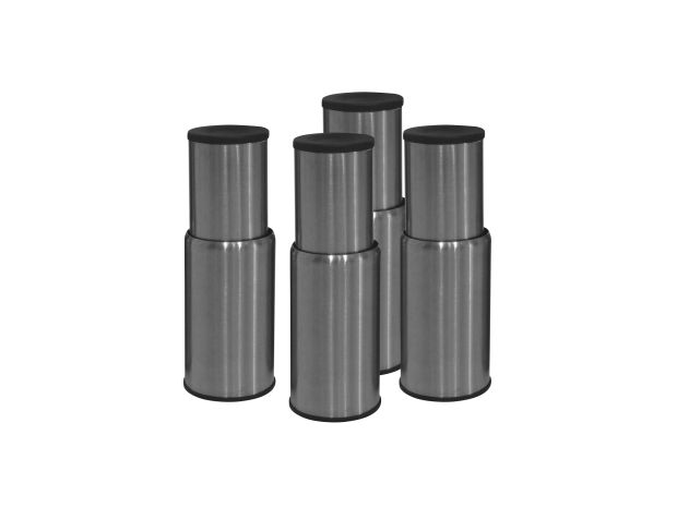 Steel feet kit, height 100-135 mm