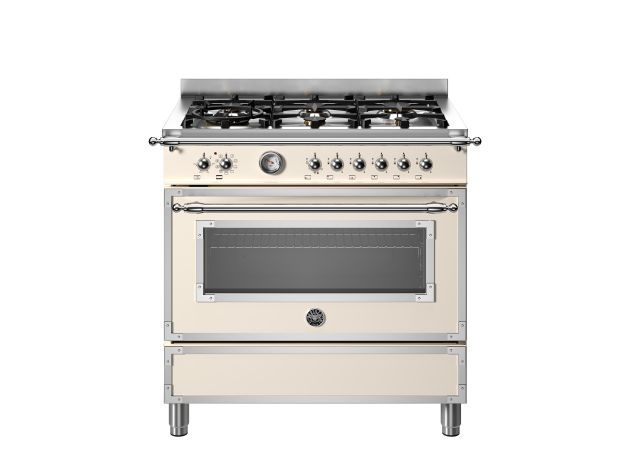 90 cm cooker with 6 burners and electric oven – Heritage series