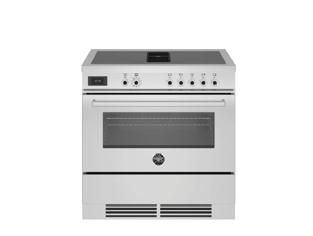 90 cm Air-Tec cooker with induction hob and integrated extractor hood, electronic oven – Master series