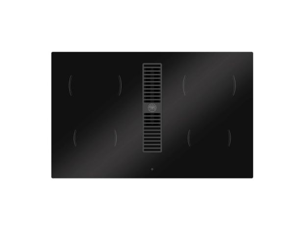 80 cm induction hob with integrated extractor hood