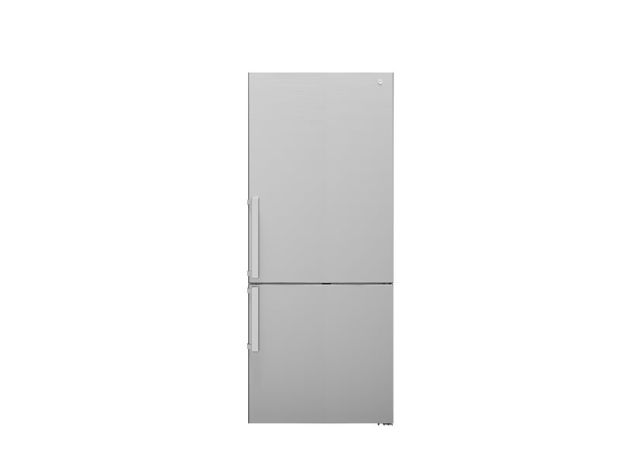76 cm freestanding combined refrigerator in stainless steel