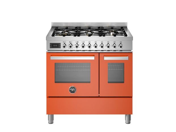 100 cm cooker with 6 burners, double electric oven – Professional series